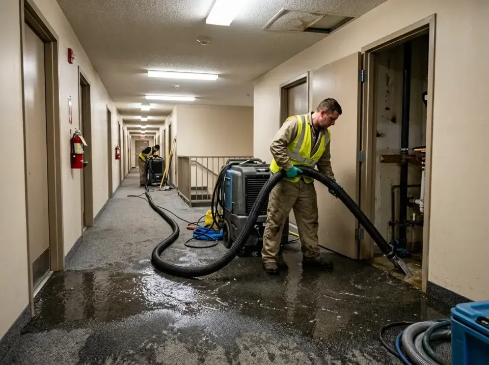 multi-unit-apartment-hallway-f-005 — frequently asked questions, Emergency Burst Pipe Water Extraction & Removal in Oatfield…